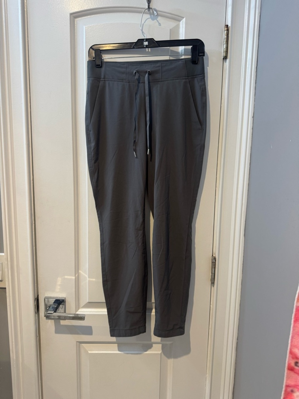 Athleta Charcoal Gray Drawstring Track Pants